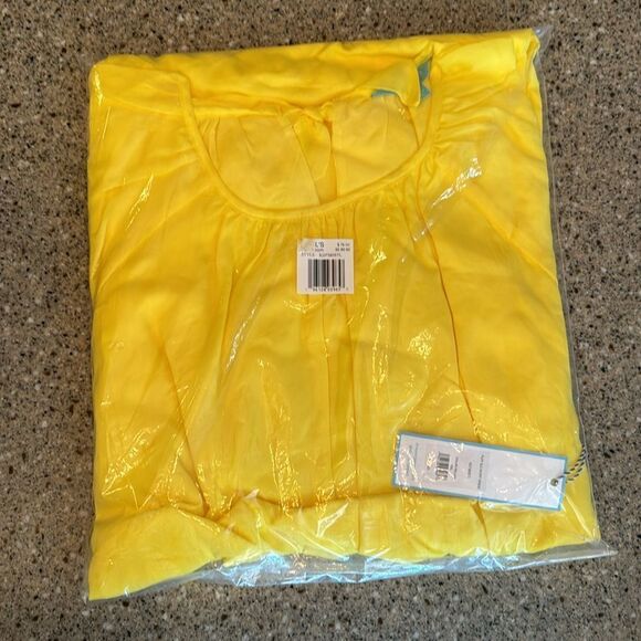 DRAPER JAMES RSVP Yellow Puff Sleeve Mini Dress *NEW* - Picture 3 of 5